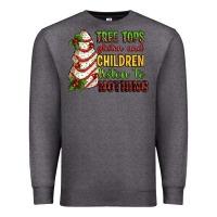 Charcoal Heather Tree tops glisten and children listen to nothing Premium Sweatshirt - RanaPortraitStore