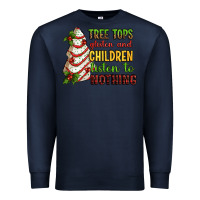 Navy Tree tops glisten and children listen to nothing Premium Sweatshirt - RanaPortraitStore