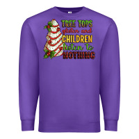 Purple Tree tops glisten and children listen to nothing Premium Sweatshirt - RanaPortraitStore