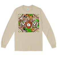 Mushroom Baseball Mom Long Sleeve Tee - CowhideDigitalArt