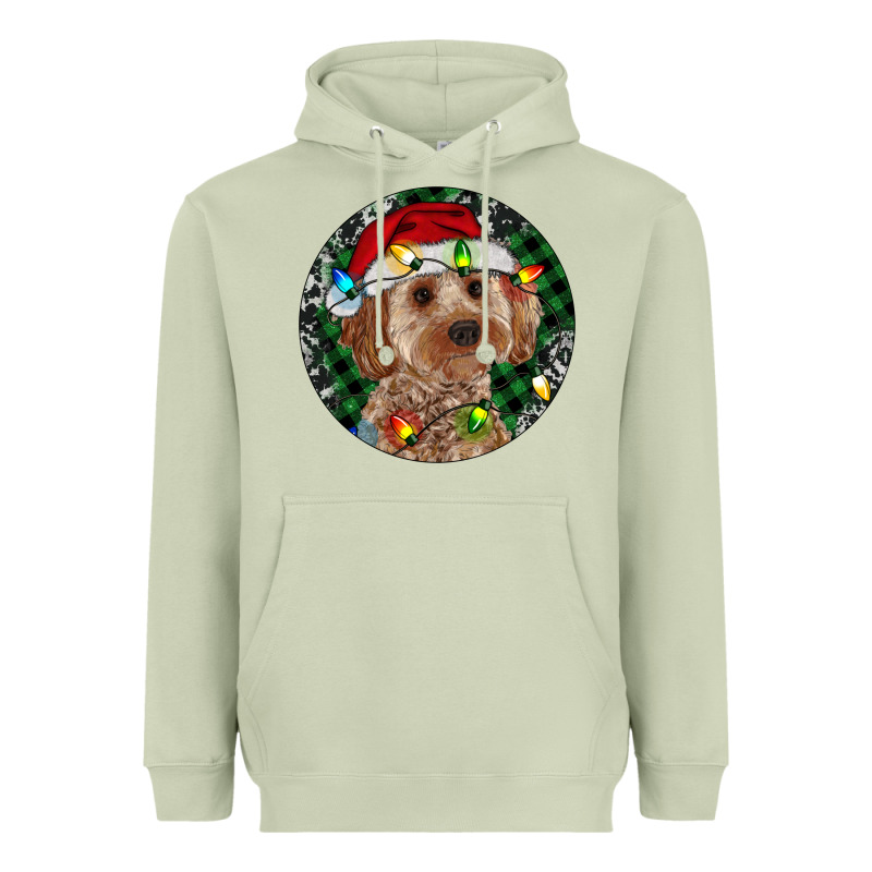 Cockapoo Christmas Heavyweight Hoodie by RanaPortraitStore | Teevron