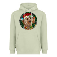 Matcha Cockapoo Christmas Heavyweight Hoodie - RanaPortraitStore