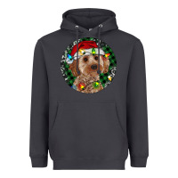 Smoke Cockapoo Christmas Heavyweight Hoodie - RanaPortraitStore