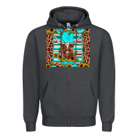Smoke texas longhorn sunflower gemstone Zipper Hoodie - JahusDesignShop