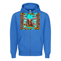 True Royal texas longhorn sunflower gemstone Zipper Hoodie - JahusDesignShop