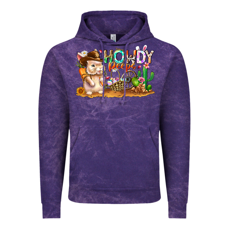 Easter Howdy Peeps Bunny Vintage Hoodie by CowhideDigitalArt | Teevron