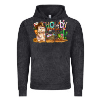 Vintage Black Easter Howdy Peeps Bunny Vintage Hoodie - CowhideDigitalArt