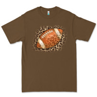 Cacao American Football Leopard Premium Tee - CowCowDesign