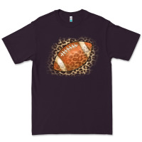Plum American Football Leopard Premium Tee - CowCowDesign