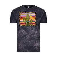 Cloud Black serape leopard cactus Vintage Tee - RanaPortraitStore