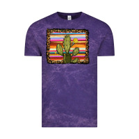 Cloud Purple serape leopard cactus Vintage Tee - RanaPortraitStore