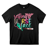 Black resting nurse face Heavy Core Tee - CowGirlArtShop