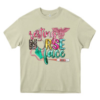 Mossy resting nurse face Heavy Core Tee - CowGirlArtShop