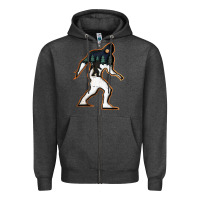 Charcoal Heather bigfoot wood layered christmas Zipper Hoodie - DesigneFamous