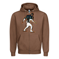 Chestnut bigfoot wood layered christmas Zipper Hoodie - DesigneFamous
