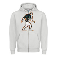 Dove Grey bigfoot wood layered christmas Zipper Hoodie - DesigneFamous