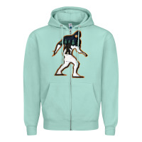 Seafoam bigfoot wood layered christmas Zipper Hoodie - DesigneFamous