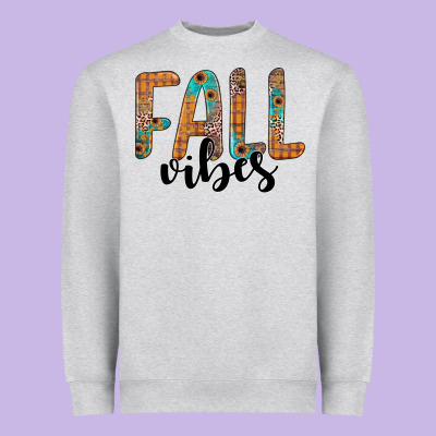 Fall Vibes Heavyweight Sweatshirt Designed By Jahusdesignshop