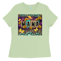 Matcha Mama with sunflowers Ladies Tee - FaDigitalArtStudio