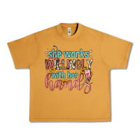 Peanut Butter she works willingly with her hands Urban Heavy Tee - FaDigitalArtStudio