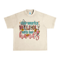 Sandshell she works willingly with her hands Urban Heavy Tee - FaDigitalArtStudio