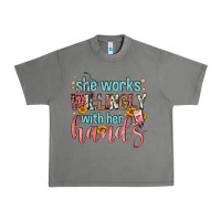 Tornado she works willingly with her hands Urban Heavy Tee - FaDigitalArtStudio