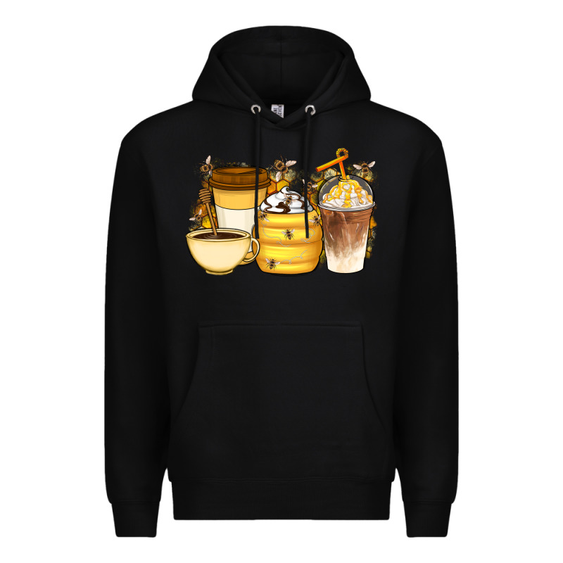 Bee Honey Coffee Cups Premium Hoodie by Artiststas | Teevron