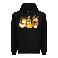 Black Bee Honey Coffee Cups Premium Hoodie - Artiststas