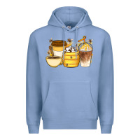 Colony Blue Bee Honey Coffee Cups Premium Hoodie - Artiststas