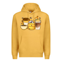 Mustard Bee Honey Coffee Cups Premium Hoodie - Artiststas