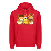 Red Bee Honey Coffee Cups Premium Hoodie - Artiststas