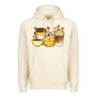 Sandshell Bee Honey Coffee Cups Premium Hoodie - Artiststas