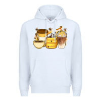 White Bee Honey Coffee Cups Premium Hoodie - Artiststas
