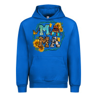 Cobalt sunflowers hexagon frame mama Urban Hoodie - Jasminsmagicworld