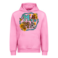 Fuchsia Pink sunflowers hexagon frame mama Urban Hoodie - Jasminsmagicworld