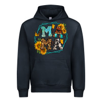 Navy sunflowers hexagon frame mama Urban Hoodie - Jasminsmagicworld