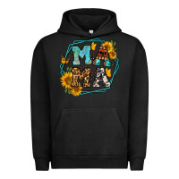 Pigment Black sunflowers hexagon frame mama Urban Hoodie - Jasminsmagicworld