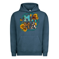 Pigment Midnight Navy sunflowers hexagon frame mama Urban Hoodie - Jasminsmagicworld