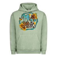Pigment Oil Green sunflowers hexagon frame mama Urban Hoodie - Jasminsmagicworld