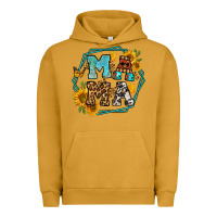 Pigment Peanut Butter sunflowers hexagon frame mama Urban Hoodie - Jasminsmagicworld