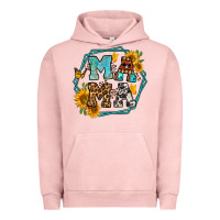 Pigment Salmon sunflowers hexagon frame mama Urban Hoodie - Jasminsmagicworld