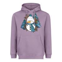 Lavender Snowman Winter Heavyweight Hoodie - RanaPortraitStore