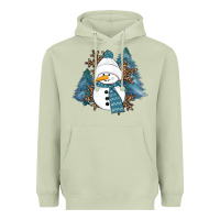 Matcha Snowman Winter Heavyweight Hoodie - RanaPortraitStore