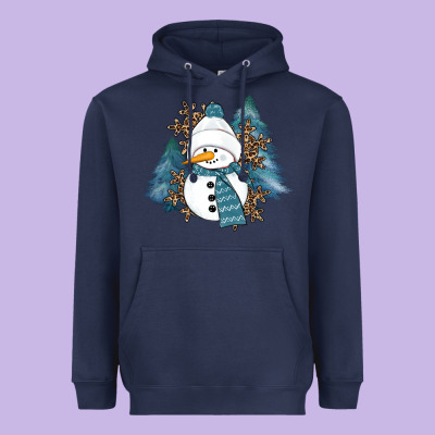 Snowman Winter Heavyweight Hoodie Designed By Ranaportraitstore