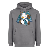 Storm Snowman Winter Heavyweight Hoodie - RanaPortraitStore