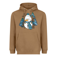 Toasted Coconut Snowman Winter Heavyweight Hoodie - RanaPortraitStore