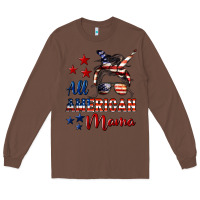 Chestnut All American Mama Long Sleeve Tee - LillyAllenDesigns