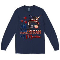 Navy All American Mama Long Sleeve Tee - LillyAllenDesigns