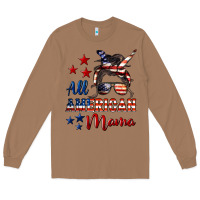 Toasted Coconut All American Mama Long Sleeve Tee - LillyAllenDesigns
