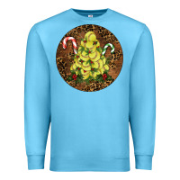 Ocean Blue Softball Leopard  Christmas Premium Sweatshirt - RanaPortraitStore